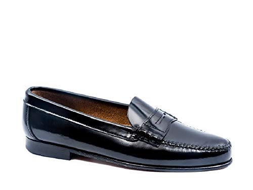 Castellano año 1920 Modelo 2200 mocasín Piel Negro (38 EU, Negro)
