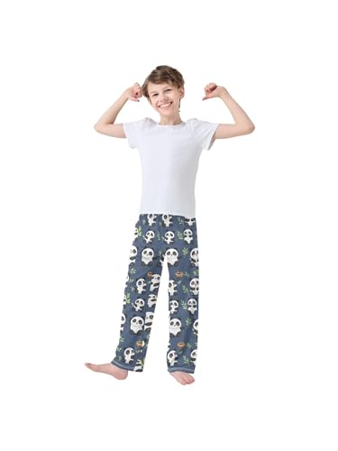 ZZKKO Cute Little Panda Boys Pants for Kids Jogger Pants with Pockets S3