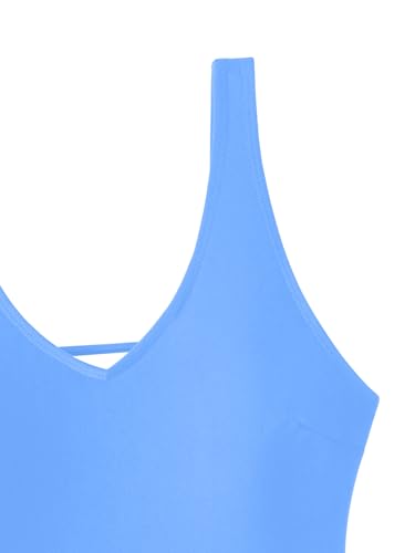 Image of Foxiny Sexy Backless Cheeky High Cut Leg Thong V Neck One Piece Swimsuit