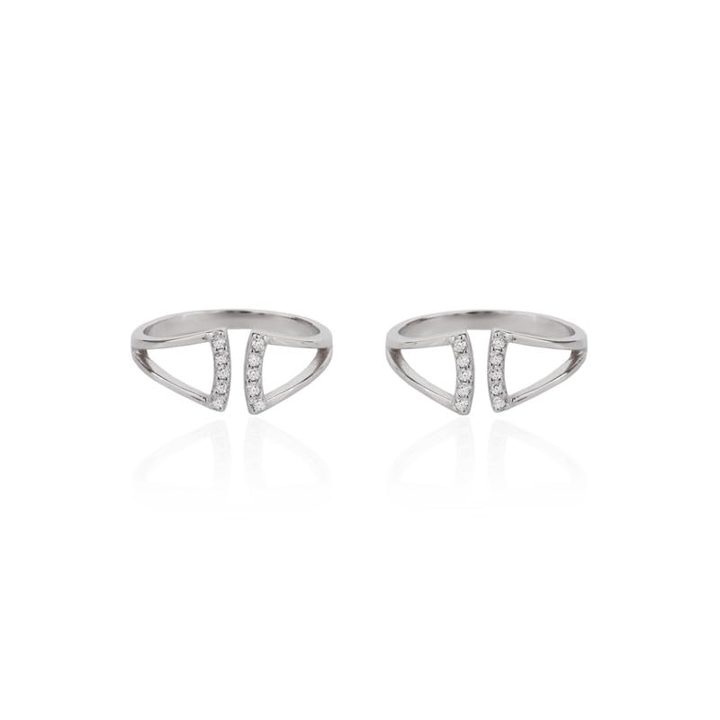 925 Silver Geometric Trigo Toe Ring - Modern & Minimalist | Gift for Every Occassion | With Certificate of Authenticity and 925 Stamp | 6 Month Warranty-image-19