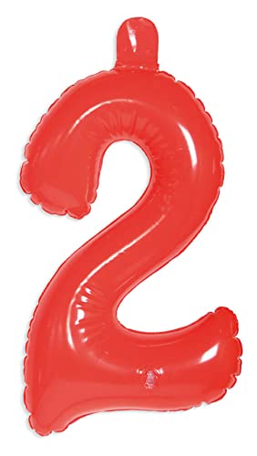 Folat Opblaascijfer 2 Rood