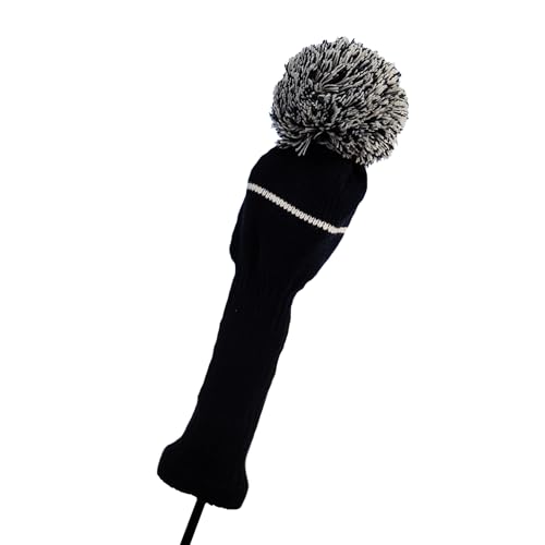 Classic Knit Spandex Pom Pom Golf Headcovers for...