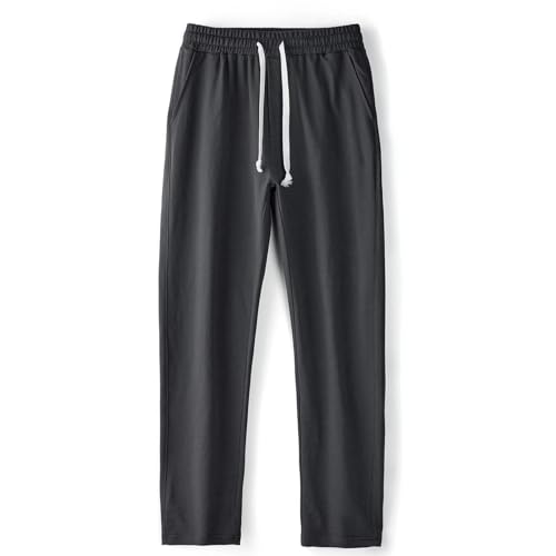 Men's Casual Sweatpants Summer Stretchy Straight Leg Lounge Pants Baggy Outdoor Running Athletic Pant with Pockets2