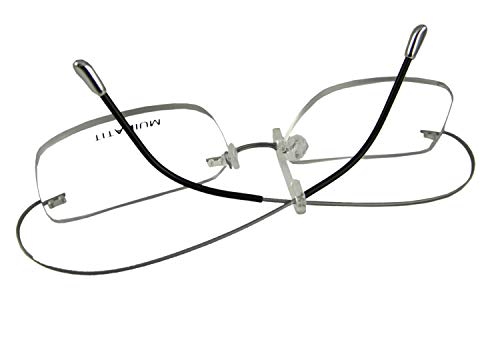 Circleperson Rimless Titanium Eyeglass frames Men Hingeless Light weight 55-18-140