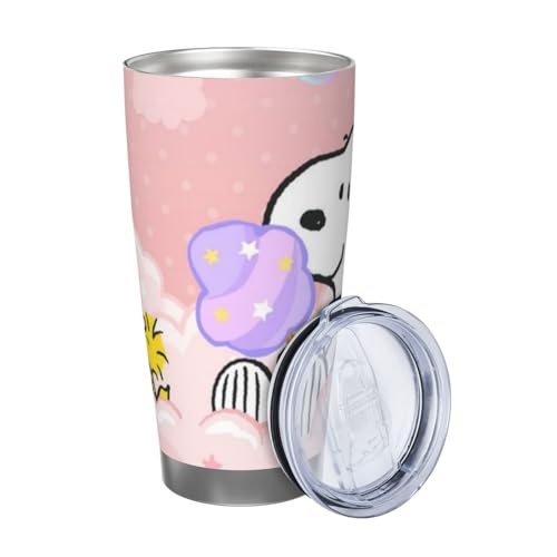 スヌーピー マグカップ コーヒーカップ コンビニカップ 保冷 保温 タンブラー ステンレス製 真空断熱マグ 蓋付き 持ち運び 直接ドリップ 車用 アニメ キャラクター グッズ かわいい プレゼント 600ml