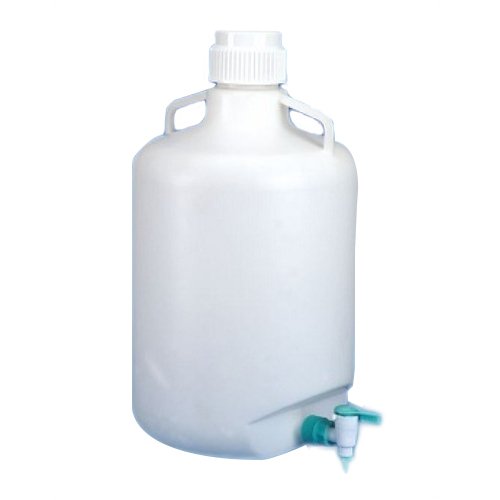 Carboy With Stop Cock Size - 10 Ltr, White