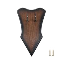 Schwerthalter, 1 Stuck Holz Wandhalterung für Schwerter, Massivholz Schwertständer mit Haken und Schrauben für Bogen, mittelalterliches Schwert, Dolch, Axt (ohne Schwert)