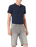 MUSTANG Herren Jeans Shorts Chicago Real X Kurze Hose Sommer Bermuda Stretch Sweathose Baumwolle Grau Blau w30 - w42, Größe:W 40, Farbe:Light Grey Denim (311)