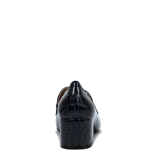 Image of Donald Pliner Women's Kressida Dress Loafers, 2 inch Block Heels for Women, Slip-On Heels for Women