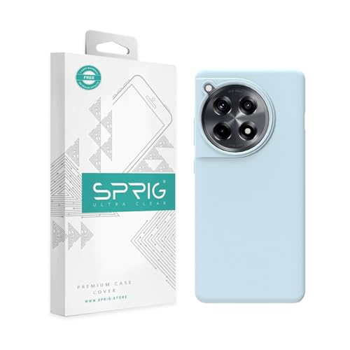 Image of SPRIG Compatible with Oneplus 12R Premium SilkTone Back Cover Drop Tested Shock Proof Mobile Case for Men, Women, Boys and Girls with Camera Protection (Light Blue)