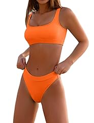 Neon Orange Sports Bikini