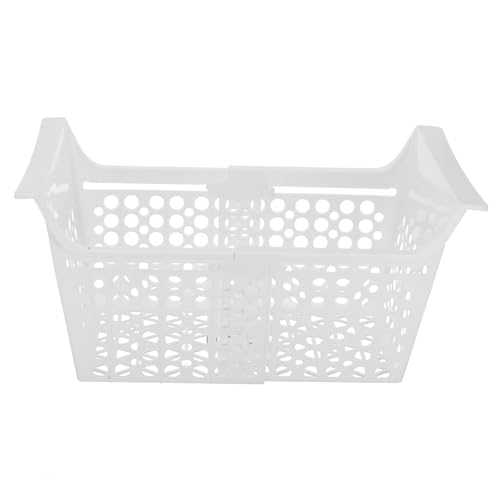BAZEITFLOW Organizador de Congelador Cofre Extensible Cesta Plástica Resistente para Almacenamiento Alimentos Cestas Arcón Congelador Adaptable y Duradero