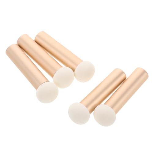 ノーブランド品 5個 小まんじゅうコンシーラーブラシ コンシーラーメイク メイクブラシクリーナー メイクアップパレット 強力なメイクアップマスク除去 ブラシ供給 携帯コンシーラーブラシ スポンジ