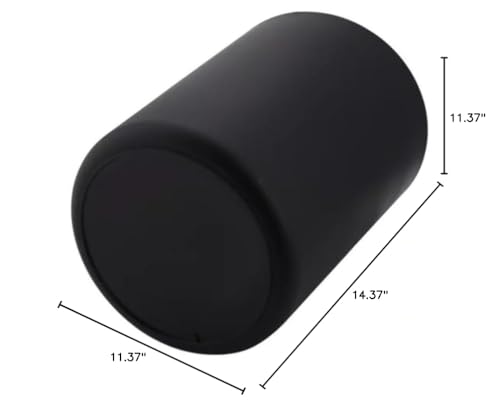 Image of SEDLAV Plastic Office Trash Can, 5 gal (Black Trash)