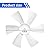 RV Vent Fan Blade, 12V D-Shaft RV Bathroom Fan, White 6" Replacement Camper Vent Fan Blades Compatible with Heng's, Elixir, Ventline, and Jensen Roof vents, 2 Pack