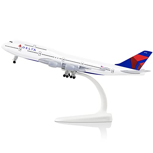 Avion miniature Boeing 747 Delta pour décoration de bureau