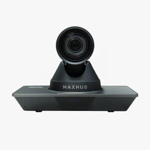 Image of MAXHUB 4K PTZ Camera, Flexible 71 Wide-Angle 12X Optical 16X Digital Zoom, Gesture Control, 1 /2.5 inch, CMOS 60fps Sensor, Effective Multiple Scenes, Pan-Tilt-Zoom, Teaching, Streaming, Meeting