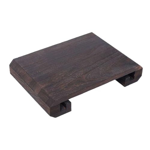 ZJFJMBD Taburete bajo de Madera para pies, Taburete de Superficie Grande para Oficina en casa, Taburete ergonómico portátil con Soporte para piernas, Taburete de Cama Rectangular
