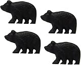 Marco Rustic Black Bear Drawer Pulls (Set of 4 Knobs)