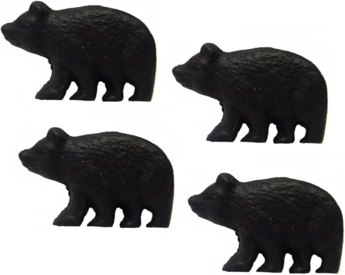 Marco Rustic Black Bear Drawer Pulls (Set of 4 Knobs)