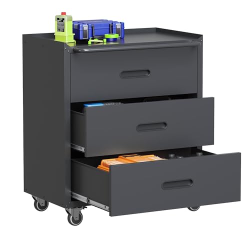 Lockable Metal Rolling Garage Storage Cabinet