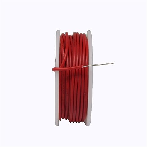 ELLANA Cable Flexible 8m 22 AWG Wire Electric Wire, 22AWG Gauge 300V Cable, 1007 PVC Solid Wire Kit Extension Connector(Color:RED)