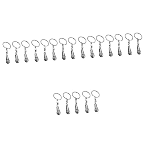 Porte-clés microphone accessoires pour hommes et femmes étiquettes suspendus
