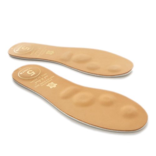 Pedag 125 Plantillas Reflexología 5 Puntos, Cuero Tan, Talla 13 Hombre miniatura 1