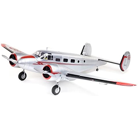 E-flite RC Airplane Beechcraft D18 1.5m BNF Basic Transmitter Battery and Charger Not Included EFL106250 Cover