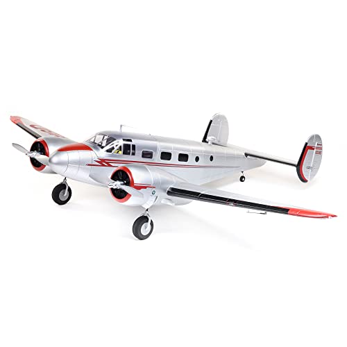 E-flite RC Airplane Beechcraft D18 1.5m BNF Basic Transmitter Battery and Charger Not Included...