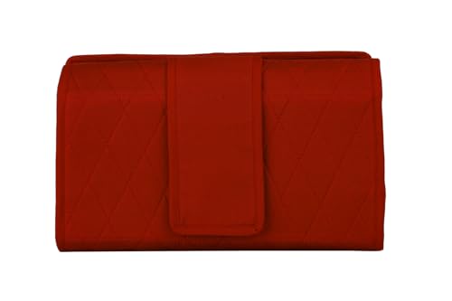 Image of Craft Folding Kit - Portable Soft Storage - Crafts, Sewing, & Quilting Organizer Red