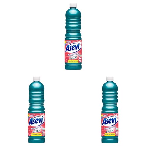 Asevi 21143 Fregasuelos Concentrado Cian - 1000 ml (Paquete de 3)