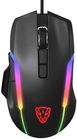 12000 DPI Gaming Mouse RGB Backlit for Computer/PC/Laptop, USB Wired Mouse, 8 Adjustable DPI Levels with 8 Buttons