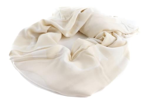 Écharpe acrylique Calvin Klein Muslin blanche accessoire hiver homme femme