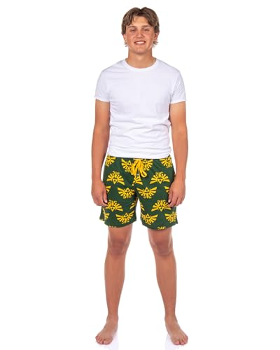 Nintendo The Legend of Zelda Pajamas Men's Royal Hyrule Crest Wingcrest PJ Lounge Shorts2