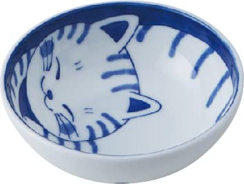 ねこちぐら トラ 12cm うすかる 40鉢 取り鉢 子供 丸 ボウル 鉢 美濃焼 国産 日本製 陶器 猫 ネコ ねこ 猫柄 ネコ柄 食器 お子様 キッズ 食洗機対応
