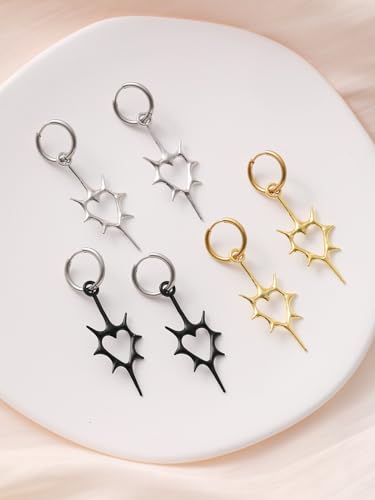 Goth Spike Earrings Emo Grunge Alt Earrings for Women Men2