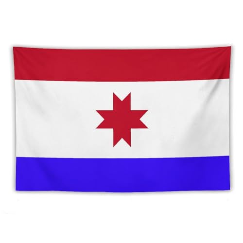Tapisserie murale drapeau Mordovie XingFox pour cacher un mur blanc sans peinture