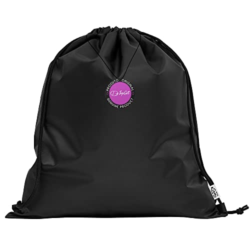 Mochila tipo Saco Gym Sack em rPet 37x41cm Elche TopGet (Preto)