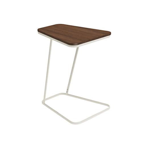 Mesa auxiliar, mesa auxiliar de sofá, mesa en forma de C, soporte para laptop, mesa auxiliar, bandeja de café, mesa auxiliar (color: D) (E)