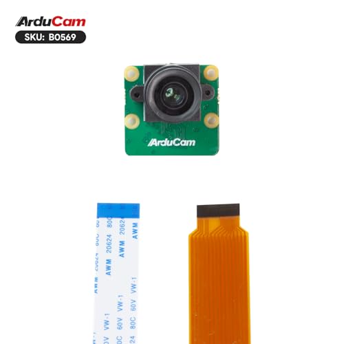Image of Arducam for Raspberry Pi Camera, 4K IMX415 Low Light Camera Module with M12 Lens, 15-15pin, 15-22pin Ribbon Cable Included