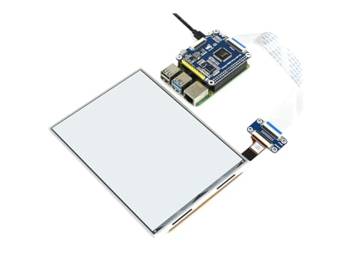 Image of Waveshare 7.8inch E-Ink Display HAT for Raspberry Pi 1872x1404 Resolution with Embedded Controller IT8951 Communicating via USB /SPI /I80 /I2C Interface Supports Partial Refresh.