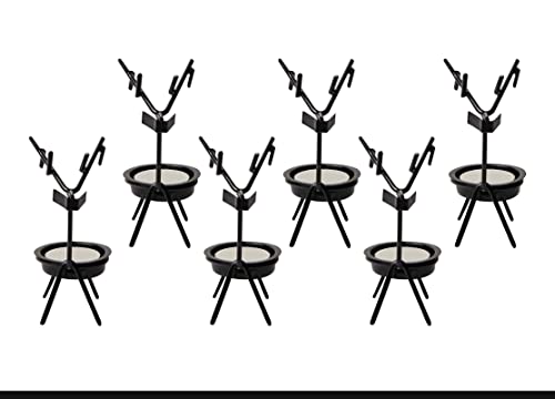 Wonder Care Reindeer Candle Holder, Set of 6 Tea Candles Holders for Home & Christmas Decorations & Table Candle Holders for Table Centerpiece Window Tabletop Candle (Without tealight)