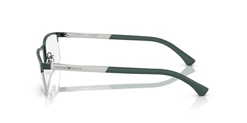 Emporio Armani EA1041 Prescription Eyewear Frames, Matte Green/Demo Lens, 55 mm