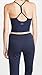 Beyond Yoga Women's Spacedye Slim Racerback Cropped Tank, Nocturnal Navy, Small