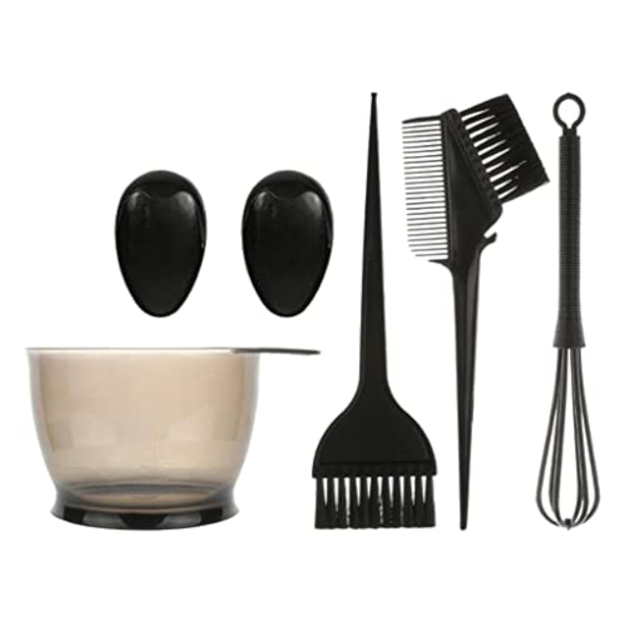 Salon Hair Colour Dye Bowl Comb Brush Set, 5pcs