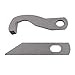 YEQIN 2 pcs Overlock Knife for Brother 929D 1034D 1134D Upper & Lower Knife XB0563001 X77683001
