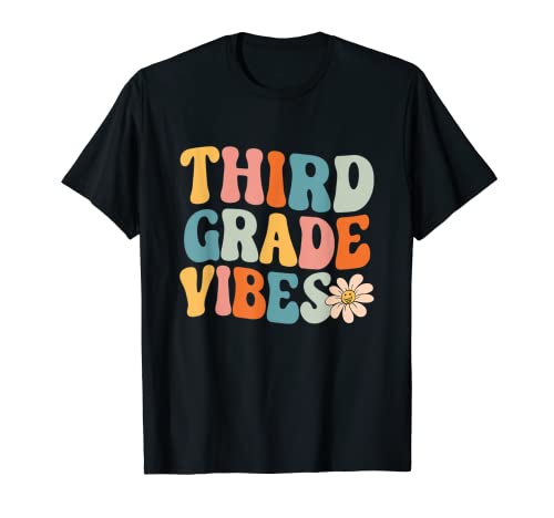 Third Grade Vibes - Retro 3rd Grade Team Student Teacher T-Shirt