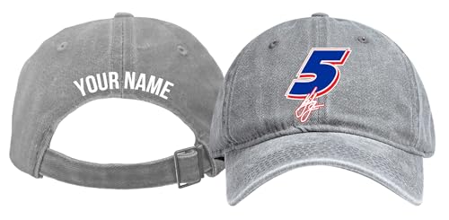 Gorra unisex Kyle Larson Nascar oficial color gris miniatura 1