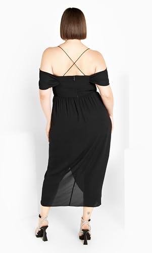 Image of City Chic Women's Plus Size Dress - Entwine Maxi